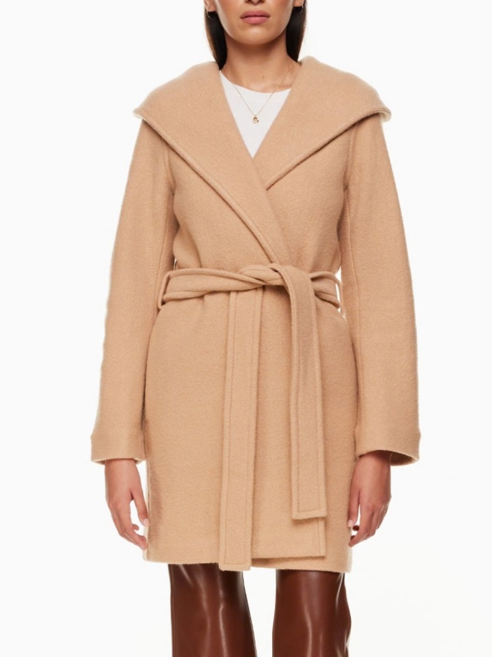 Wilfred Beige Belted Robe Coat